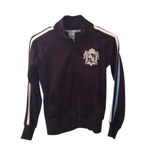 Old Navy Blazer Track Jacket Brown Stripe XSmall‎